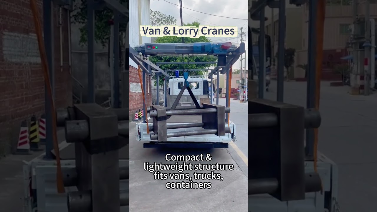 Van & Lorry Crane System | Adjustable Rail | Container Frame Ready