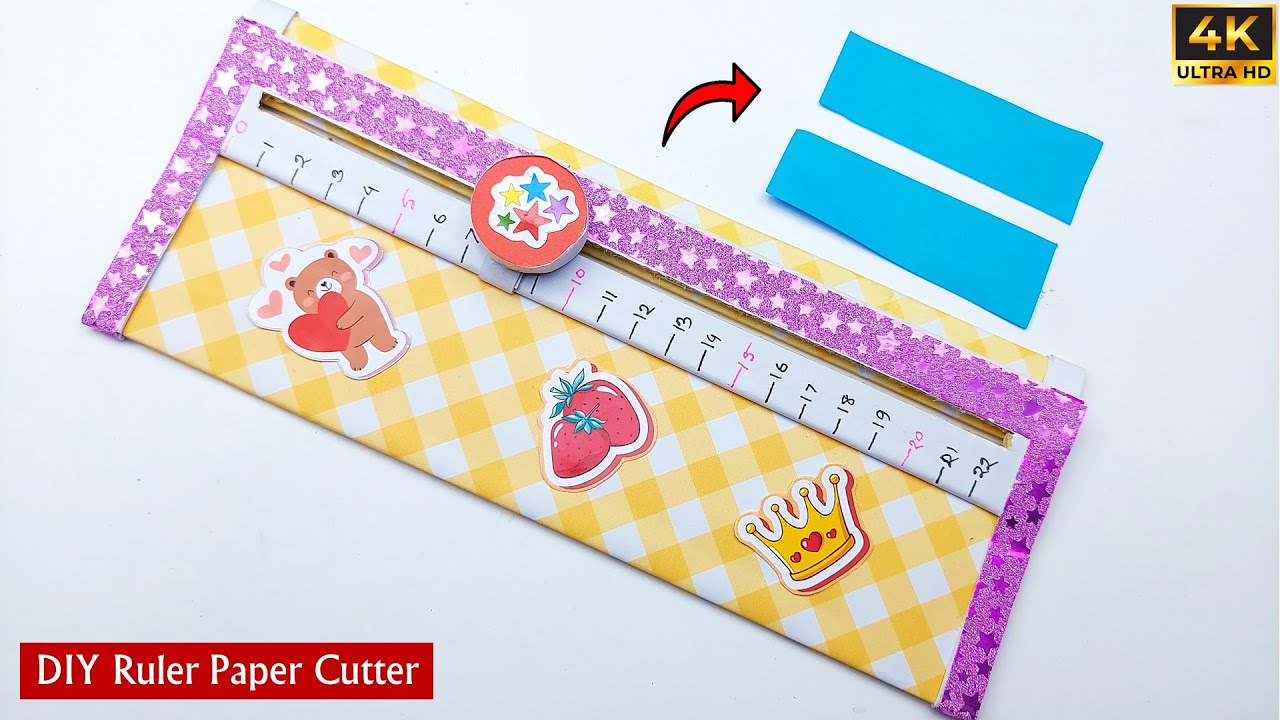 DIY Ruler Paper Cutter Making / Handmade Paper Cutter / Paper Cutter