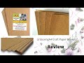 Inboxing brown paper A4 Craft Paper 300 GSM Pack of 20 Sheet - Brown Craft/Kraft Paper Sheet for DIY