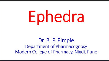 Morphology & Microscopy of Ephedra- Dr Bhushan P Pimple