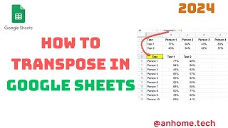 How To Transpose In Google Sheets - Quick Guide