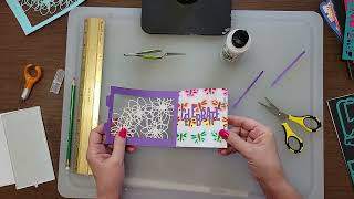 Creating with i-crafter Flexicard WITH Doodle Flowers