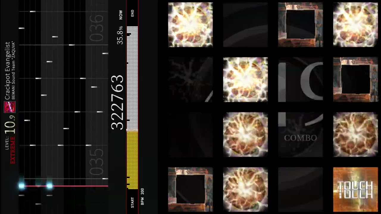 [jubeat Ave.] Crackpot Evangelist [EXT] 譜面確認用 (シャッター)