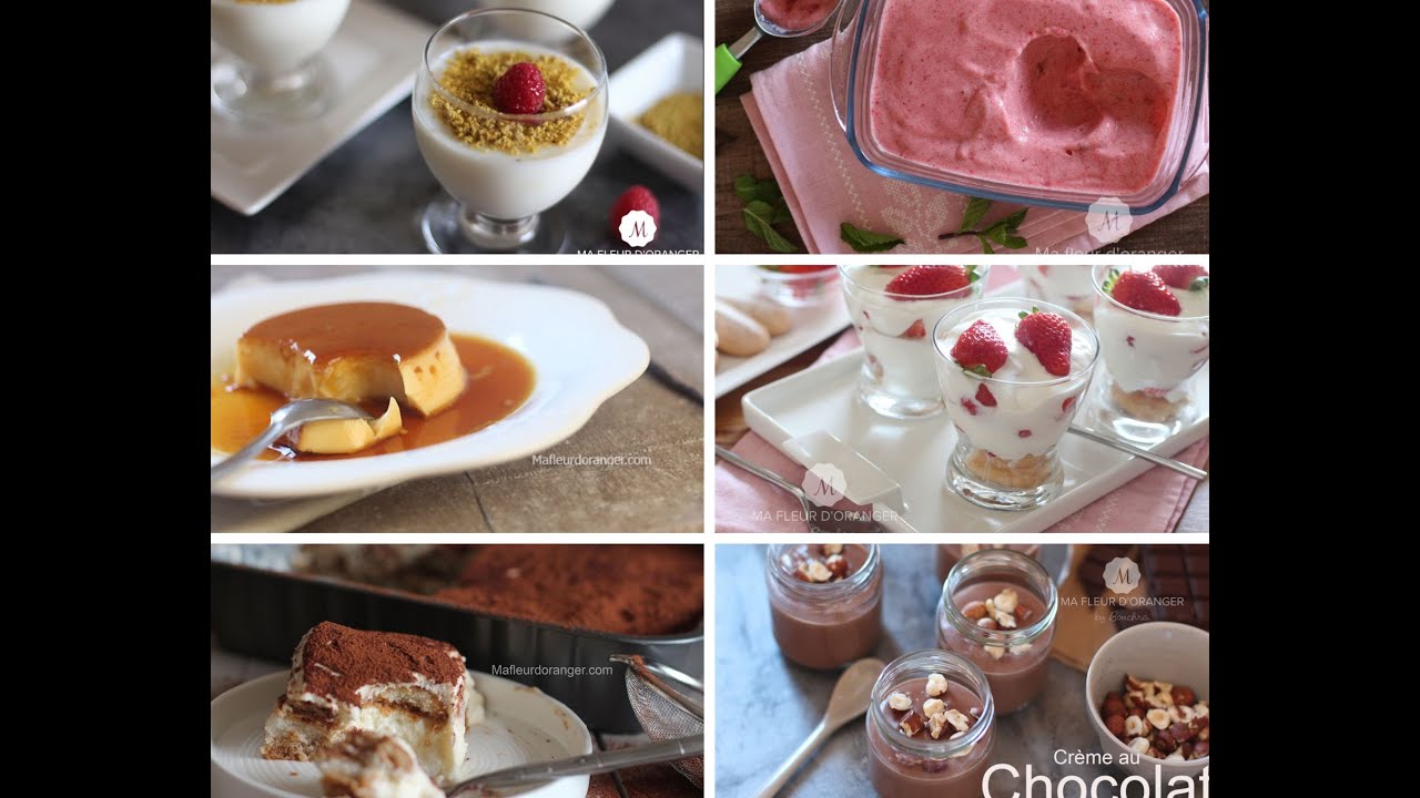 Compilation de desserts pour vos tables du ramadan