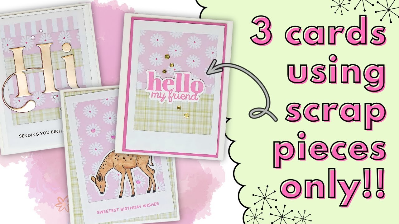 Turn Scraps Into 3 Stunning Cards | Easy Cardmaking Tutorial