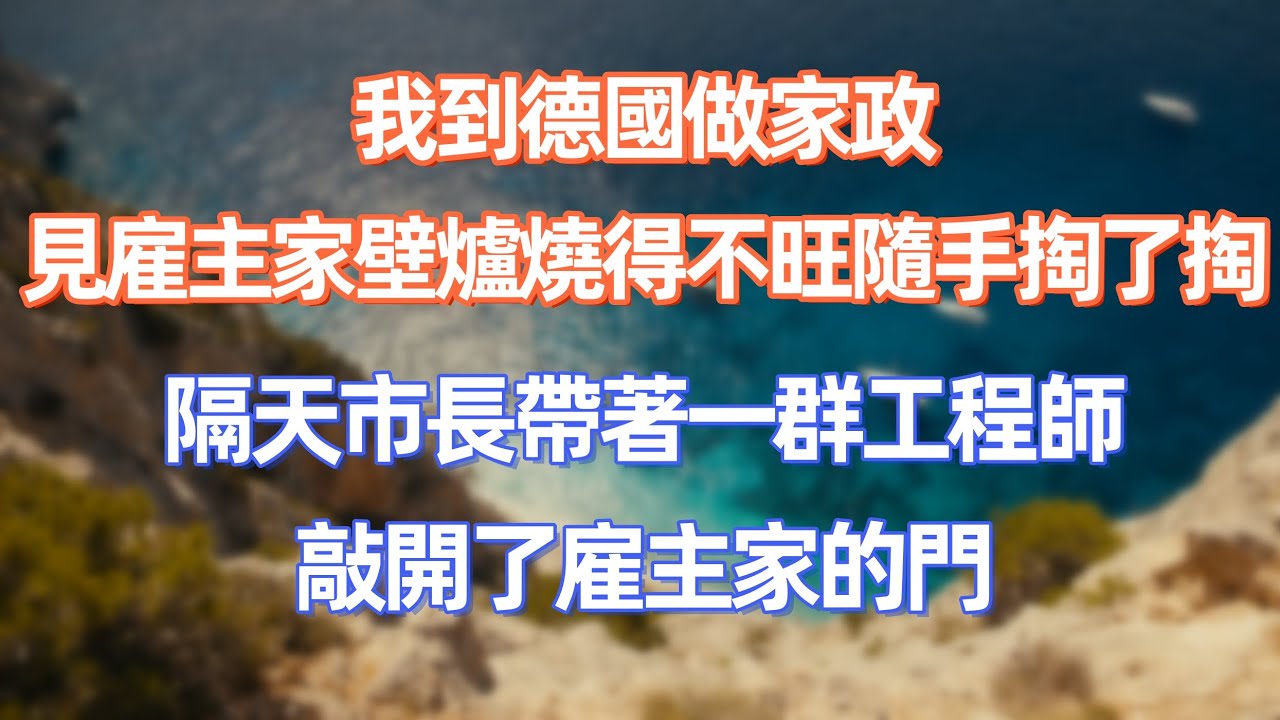 我到德國做家政，見雇主家壁爐燒得不旺，便隨手掏了掏，隔天市長帶著一群工程師敲開了雇主家的門     #職場 #职场 #故事 #家庭 #退休生活#情感