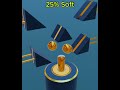 "Satisfying Golden Ball Physics: 0% to 100% Soft" #satisfying #interior #animation#shorts