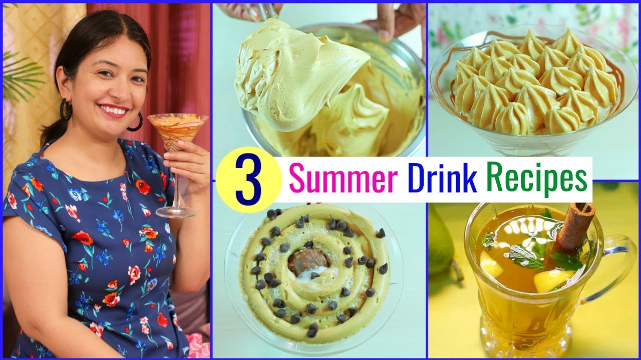 3 Restaurant Style SUMMER DRINKS at HOME | CookWithNisha | Cook With Nisha