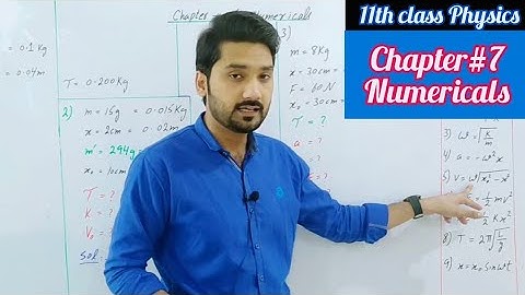 Numericals chapter 7 class 11 physics | physics ka safar
