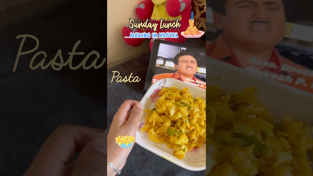Cook pasta with me |Sunday hostel lunch 