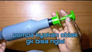 The solution for the oblak kyokan pump can't fill with air