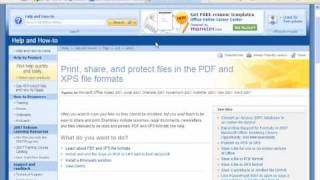 How to Save Files as a PDF in Microsoft Office 2007