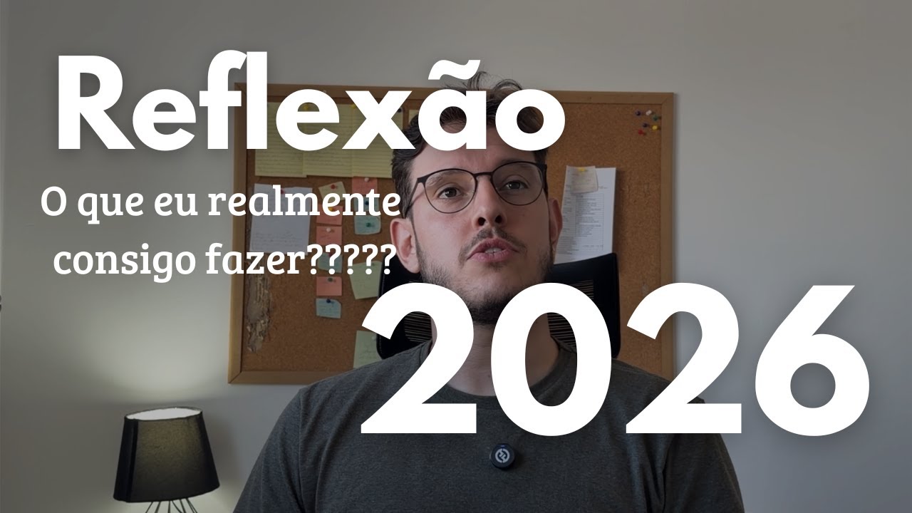 Reflexão para 2026… O que eu quero fazer... x o que eu realmente consigo fazer.... (Com sinceridade)