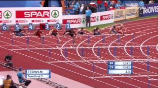 110M Hurdles Mens Semifinals 3 - European Athletics Championships 2016