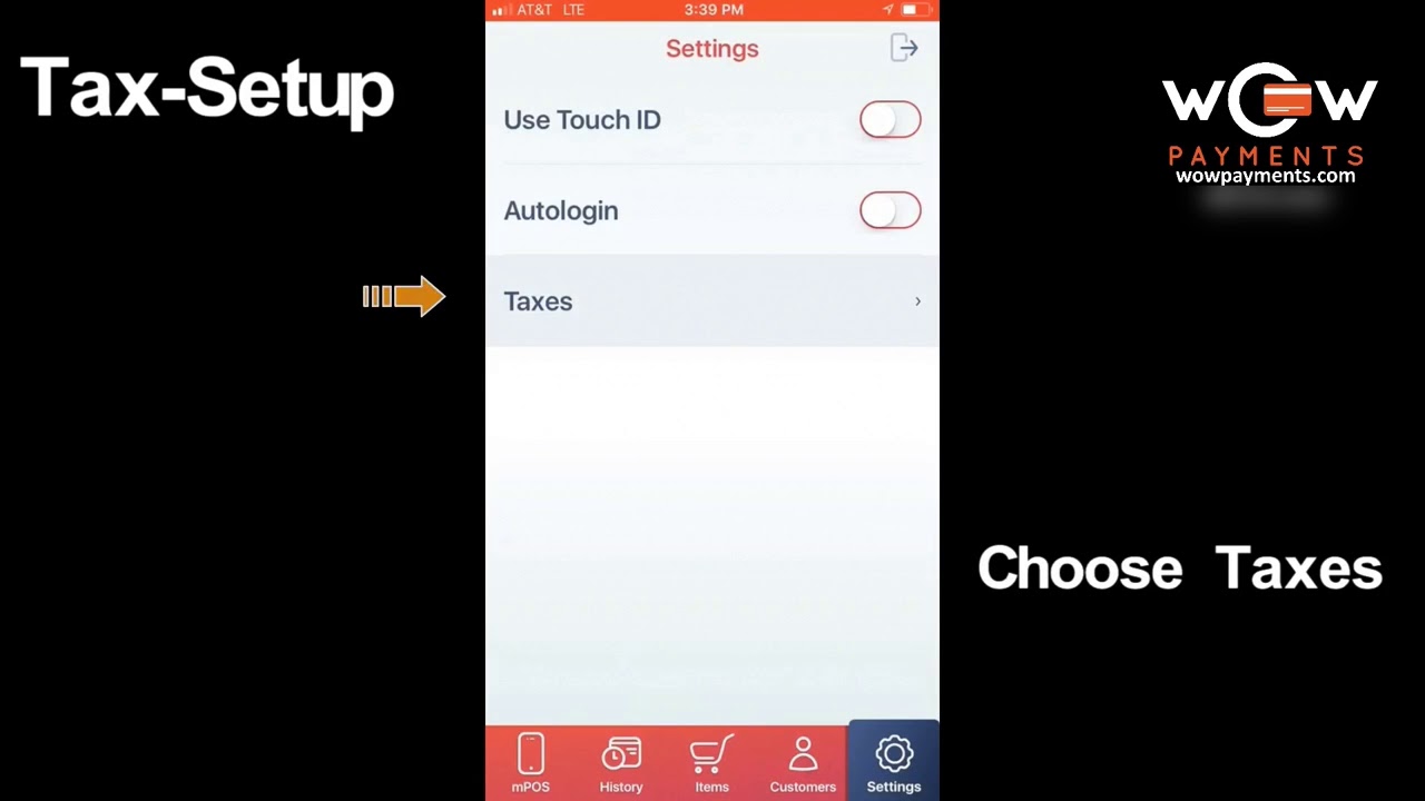 MPOS Tax Setup