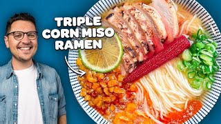 Triple Corn Miso Ramen: My First Recipe You Can Taste in Real Life!