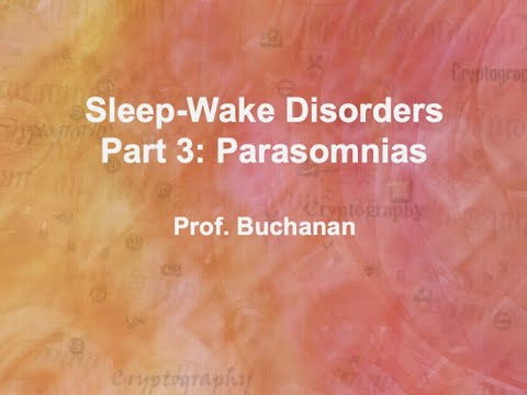 Sleep Wake Disorders Part 3: Parasomnias