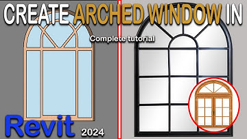 How to create an Arched window in Revit || Revit families