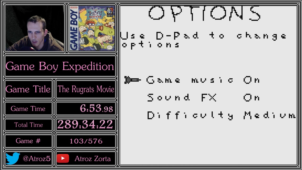 Game Boy Expedition! Game 103/576 The Rugrats Movie