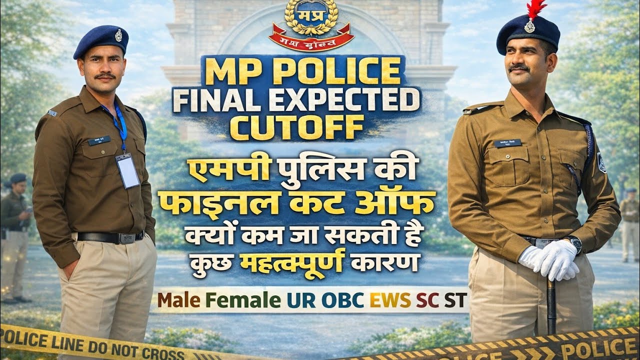 MP Police Final Expected Cutoff 2026 | एमपी पुलिस फाइनल कट ऑफ कितनी जा सकती है? Male Female 