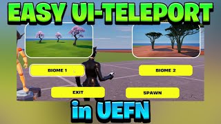 How to create a UI-Teleport system in Fortnite Creative (UEFN)