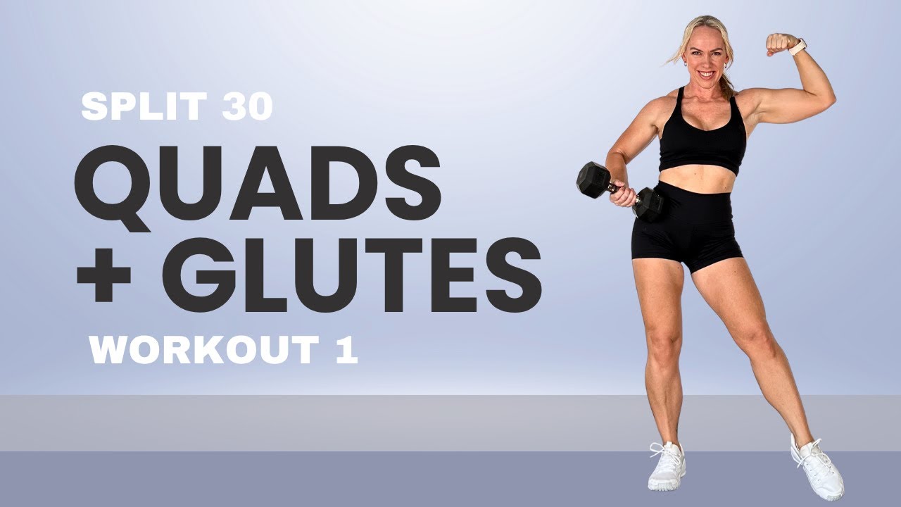 Укрепите ноги и ягодицы | 30-минутная тренировка ног с гантелями