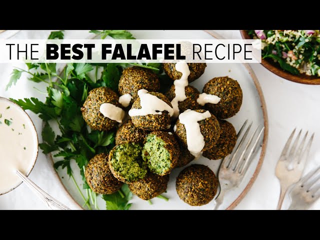 THE BEST FALAFEL RECIPE | crispy fried and baked falafel options (vegan)