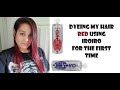 TRYING IROIRO HAIR DYE FOR THE FIRST TIME - 100 DARK RED w/ 20 PURPLE