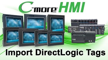 C-more HMI Setup: Import DirectLogic PLC Tags from AutomationDirect