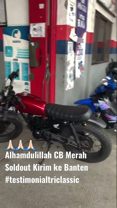 Japstyle Honda CB Merah Laku Alhamdulillah kirim ke Banten, cek unit lainnya di Instagram Kami 🙏🏻