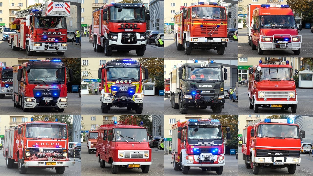 VIII Zlot Czerwonych Samochodów 2025 w Poznaniu - Alarmowo ponad 30 wozów strażackich