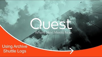 Quadrotech Archive Shuttle - Using Archive Shuttle Logs