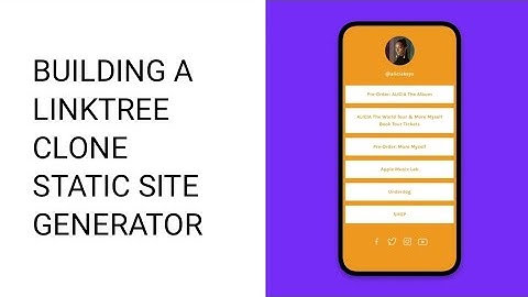 Build a custom Linktree page for Instagram with HTML & CSS