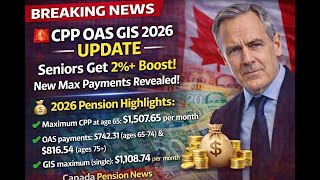 Celebrity 💰Good News: CPP OAS GIS 2026 Update Seniors Get 2%+ Boost! New Max Payments Revealed!💰 Profile