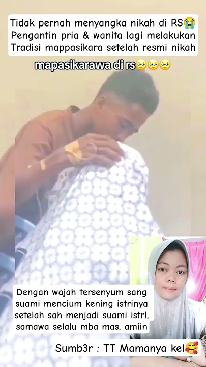 PENGANTIN LAKUKAN TARDIS BUGIS SETELAH SAH MENIKAH  #videoviral #pernikahan #wedding