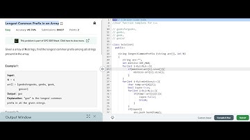 Longest Common Prefix in an Array GFG || Longest Common Prefix in an Array