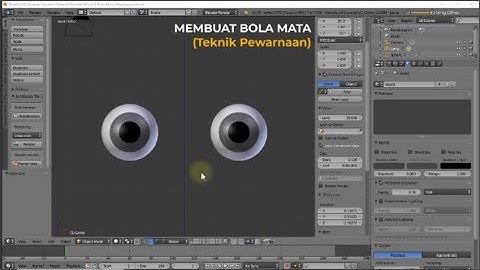 Membuat Bola Mata dengan Blender