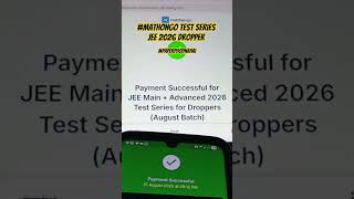 Purchased Mathongo Jee Dropper Test Series