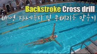 이현진 수영 ) 배영 자세유지 및 콤비리듬 맞추기 / how to backstroke / backstroke drill