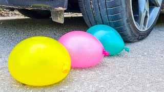 CAR vs WATER BALLOONS | CRASH TEST