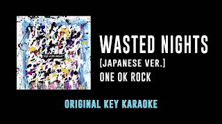 Wasted Nights - ONE OK ROCK | カラオケ | Eye of the Storm | Karaoke Instrumental with Lyrics