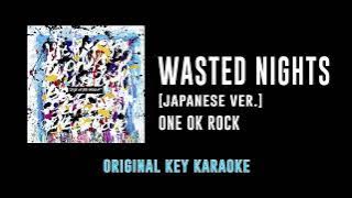 Wasted Nights - ONE OK ROCK | カラオケ | Eye of the Storm | Karaoke Instrumental with Lyrics