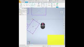 Inventor rectangle #muhendislik #ınventor  #rectangle  #engineering  #extended  #ellipse