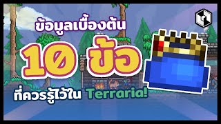 Terraria TH | ข้อมูลเบื้องต้น 10 อย่างที่ผู้เล่นใหม่ควรรู้ในช่วงเริ่มเกม! ( สาระความรู้ )