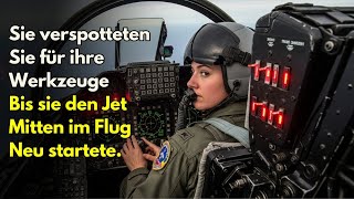 They mocked her for her tools – until she restarted the jet mid-flight.