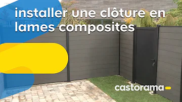 Comment installer clôture lame composite ?