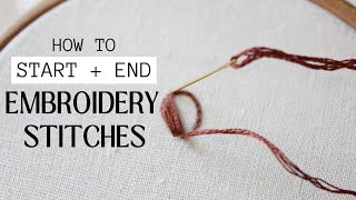 How to start and end embroidery stitches screenshot 5