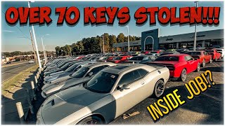 OVER 70 Hellcat Scat Pack And TRX Keys Stolen From Dodge Dealership!! Was this an inside job!?