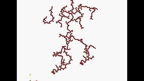 Ballistic cluster cluster aggregation (600 particles)