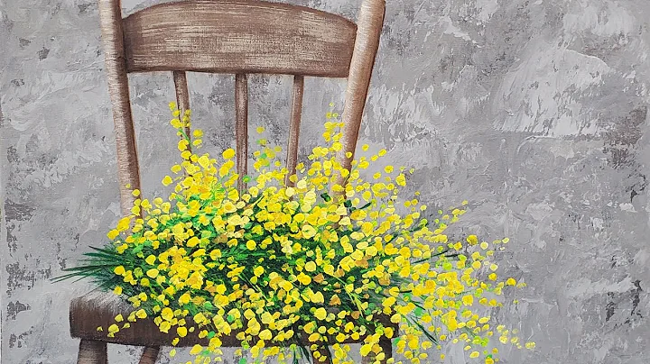 Beginner Basics Series "Yellow Floral Chair" - Easy Acrylic Painting LIVE Tutorial - DayDayNews
